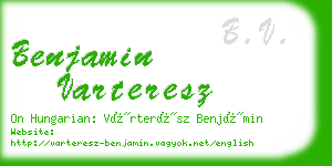 benjamin varteresz business card
